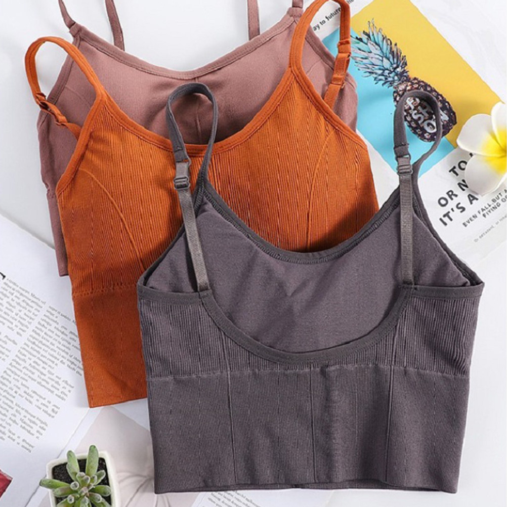 1 قطعة حمالة صدر لاسلكية بدون  - مراجعة Sports Bra Racerback وسعره